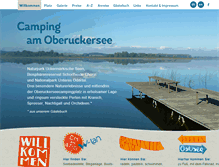 Tablet Screenshot of camping-oberuckersee.de